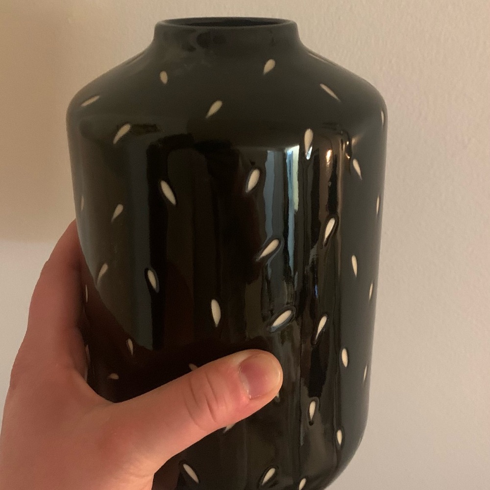 Ikea black and white vase minimalist scandinavian home decor